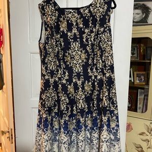 Lovely fit and flair dress, size 18W